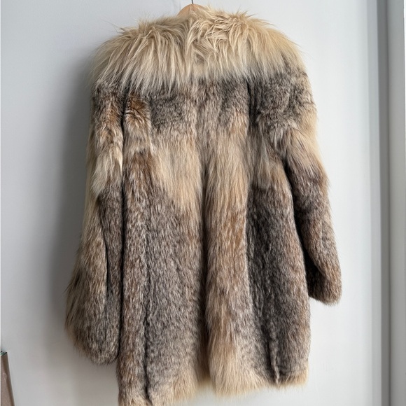 RARE Vintage 100% Lynx Fur Coat Real fur Luxury Jacket apres ski vibes - Picture 13 of 17